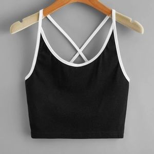 Cris Cross Crop Top Cami!
